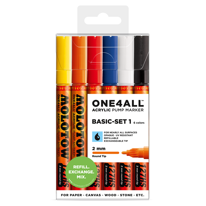 ONE4ALL™ 127HS 2mm 6x - Basic-Set 1 - Clearbox
